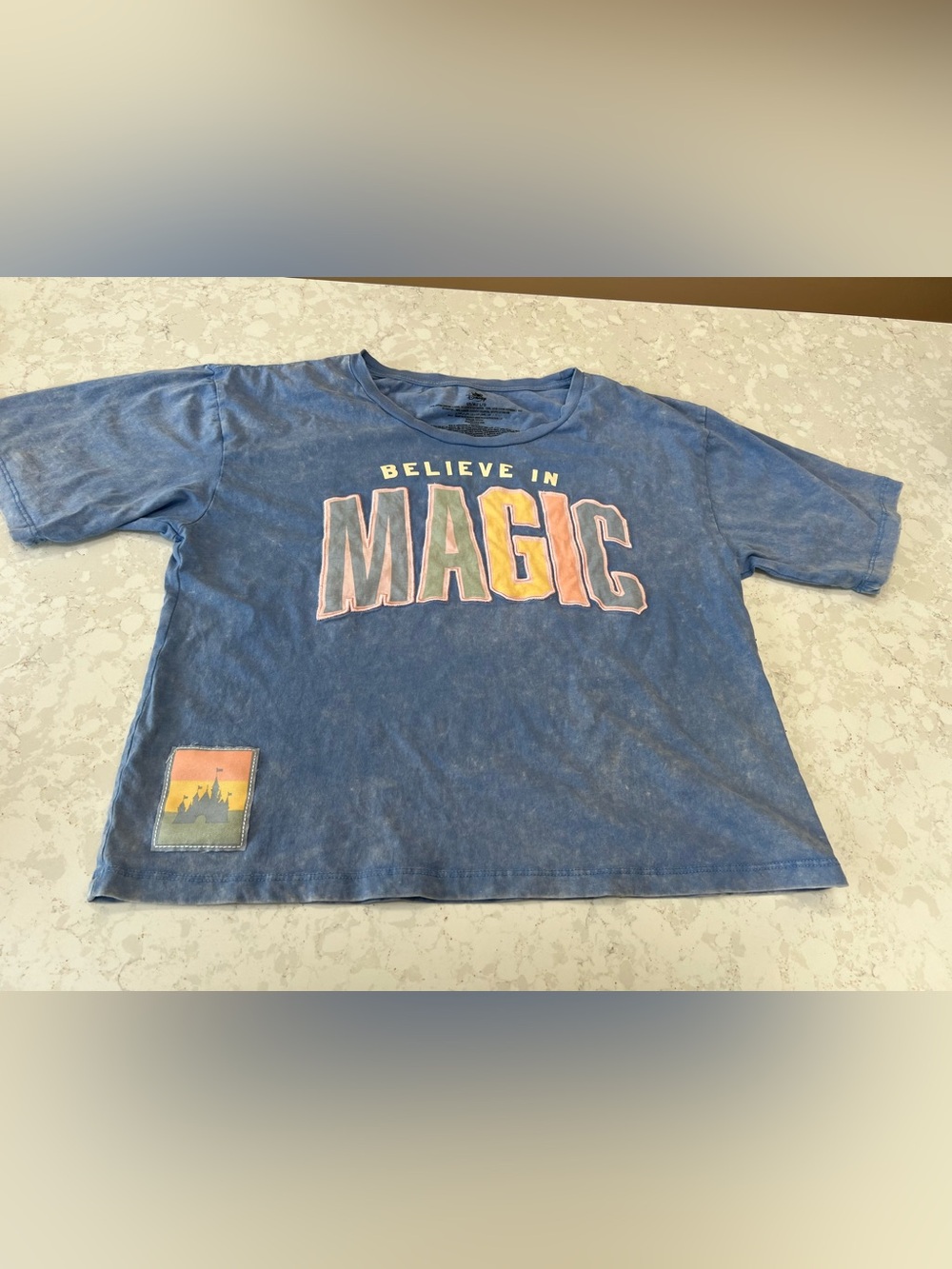 Disney Blue "Believe in Magic" Short Sleeve Tee
